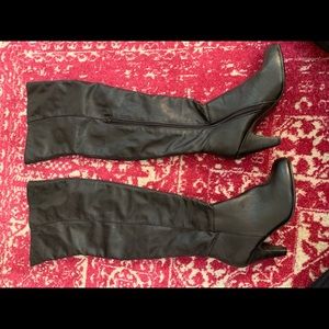 Black over the knee boots